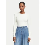 Guess Bluza W6YR09 Z0948 Kremna Slim Fit
