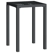 Vidaxl Vrtna miza antracitna 50x50x72 cm jeklo