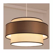 Luster na sajli GRACE 1xE27/60W/230V precnik 40 cm krem/braon