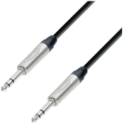 Adam Hall Adam Hall 5 STAR BVV 0300 klinker avdio priključni kabel [1x klinken vtič 6.3 mm (stereo) - 1x klinken vtič 6.3 mm (stereo)] 3 m črna, (20519378)