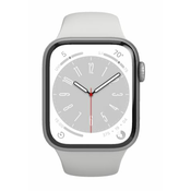 Apple Watch Series 8, 41 mm Silver Aluminium Case with Sport Band bijeli