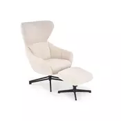 Fotelja Houston 2093 (Bež) Svijetlo smeda, 110x75x85cm, Tkanina, NogeNogeGambe: Metal, Djelomicno sastavljeno