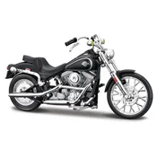 Maisto - HD - Motorno kolo - 1984 FXST Softail, mat črna, 1:18