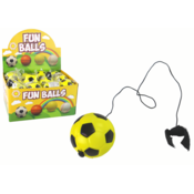 PU nogometna lopta s Jojo gumicom za odskakanje, žuta