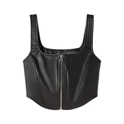 Bershka Top, črna