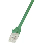 LogiLink RJ45 mrežni kabel CAT 5e U/UTP [1x RJ45 utikač - 1x RJ45 utikač] 3 m zeleni zaštićeni Logi