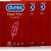 Durex Feel Thin Classic prezervativi ekonomično pakiranje 54 kom