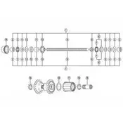 Zadnja osovina Shimano M10x185mm Puna
