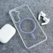 Maska Mag Case Clear Slim za Samsung A26 5G/ A266B ljubicasta