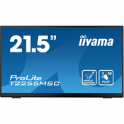 54.5cm/21.5“ (1920x1080) Iiyama ProLite T2255MSC-B1 16:9 FHD IPS Touch 5ms 60Hz HDMI DP Speaker Black