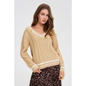 Marisse WOMENS SWEATER Z-SW-4828 BEIGE