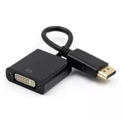 E-GREEN Adapter DisplayPort (M) - DVI (F) crni