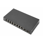 Digitus 8P +2SFP GE Switch 8 x 10/100/1000 Mbit/s + 2SFP Uplink Ports