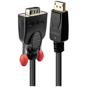 LINDY LINDY priključni kabel DisplayPort vtič\, VGA 9-polni vtič 1.00 m črna 41941 DisplayPort kabel, (20421044)