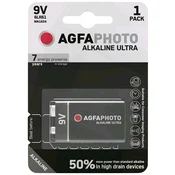 AgfaPhoto alkalna baterija, 6LR6, 9V, blister 1 kos. - 9V B1