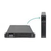 Uninterruptible Power Supply (UPS) Online Rack 19 10kVA/10kW 2U USB RS232 without batteries (battery DN-170108) Depth 620mm