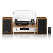 HiFi Stereo Sustav | Gramofon | DAB+ FM Radio | Bluetooth | Drveni | LENCO