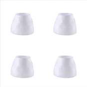 INF 4 kosi silikonskih ščitnikov za noge stolov, ščitniki za tla za noge pohištva za parket White, (21779056)