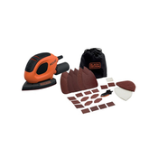 Črna & Brusilnik Decker BEW230-QS Mouse®, 55 W, z dodatki