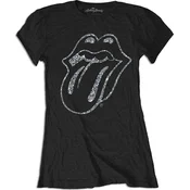 The Rolling Stones Tongue (Embellished) Black S Ženske Majica