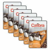 CALIBRA Cat Adult raca in piščanec v omaki 6x100 g