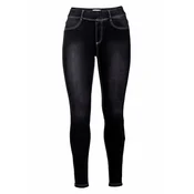 SHEEGO Jeans pajkice črn denim