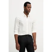 Bombažna srajca Armani Exchange moška, bež barva, XM001587 AF16631