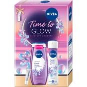 NIVEA Time to Glow darilni set za osvetljevanje kože in hidratacijo