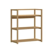 Regal Norsica 921 Odprta, Naravni furnir, Les, 93x80x40cm, Hrast