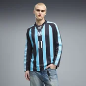 PUMA Olympique de Marseille KING Relaxed Jersey Men, Clothing, Navy/Bright Aqua, S