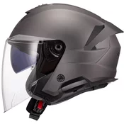 Otvorena motociklisticka kaciga LS2 OF618 Verso II Cvrsti mat titan