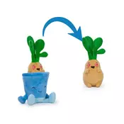 HUGGY POTS Rastlina v modrem cvetličnem lončku plišasta igrača 27cm