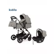 Kidilo a10+c kolica za bebe dark gray ( kidkola10cdg )