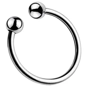 Nerjaveči kovinski obroč za penis - za odložitev ejakulacije (28 mm)