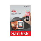 SanDisk Ultra 512GB SDXC spominska kartica 150MB/s