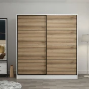 Hanah Home Garderober Kale-3962, 180x210x52 cm, Hrast