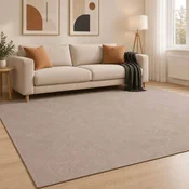 vidaXL Preproga IZA Bež 200 x 280 cm 100% poliester Nizek flor