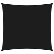 Vidaxl Senčno jadro oksford blago kvadratno 6x6 m črno
