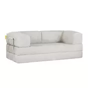 Bež raztegljiva sedežna garnitura iz tkanine bouclé 180 cm Bloom – TemaHome