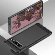 Infostyle Silikonski ovitek carbon za Google Pixel 7 Pro - Črna