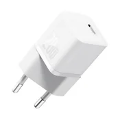 Baseus GaN5 Mini brzi punjac 20W, USB Type-C, bijeli + 100W USB Type-C, kabel 1m P10110900213-01