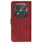 AVIZAR Preklopna torbica za Redmi Note 15 Pro Plus 5G s predali, Rdeča, (5000274635)