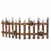 Božicni ukras Pisana Prirodno Drvo Plastika ograda 98 x 40 x 1,5 cm