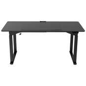 Ultradesk UPLIFT delovna miza, električno nastavljiva višina, 160X75 cm, 74-116 cm, z XXL podlogo za miško črna