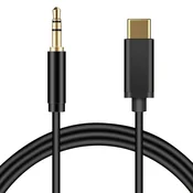 INF Kabel Type-C na 3,5 mm: Avdio kabel za telefon, avto, slušalke in Bluetooth 1M, (5000072099)