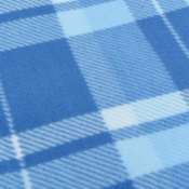 vidaXL Deka za piknik sklopiva plava karirana 200 x 200 cm baršunasta