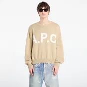 Pulover A.P.C. Logo Jumper UNISEX Beige L