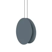 Linea Light LED viseča svetilka Yo-Yo, siva, 2.700 K, aluminij, PMMA, možnost - Dnevna soba/jedilnica - siva (RAL 7012)