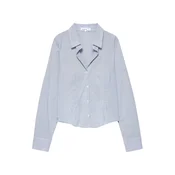 Pull&Bear Bluza svetlo modra / temno modra