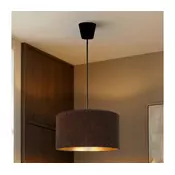 Brilagi - Viseči lestenec VELVET na kablu 1xE27/60W/230V, premer 40 cm, rjava/zlata